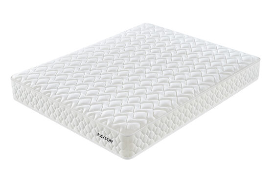 Colchão de molas ensacadas de nível hoteleiro 3 estrelas – tecido superior branco, anti-distúrbios, suporte ergonômico, personalizável para projetos de hotéis em massa