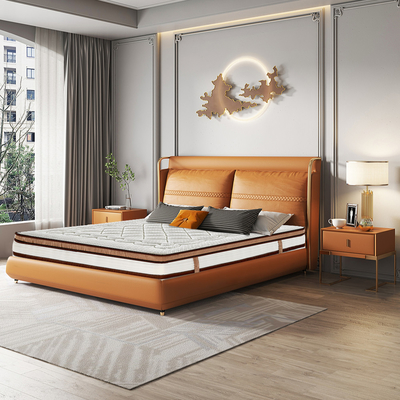 O dobro sem redução do colchão da cama do hotel da bobina da mola do bolso do látex comprimiu dobrável