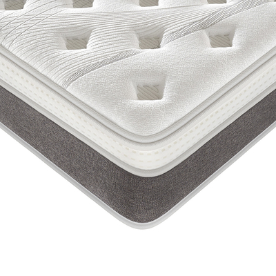 Euro Top Lattex espuma 7 zonas rolou Pocket Spring colchão King Size