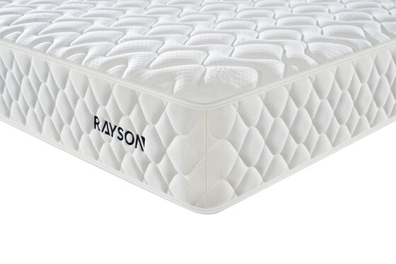 Colchão de molas ensacadas de nível hoteleiro 3 estrelas – tecido superior branco, anti-distúrbios, suporte ergonômico, personalizável para projetos de hotéis em massa