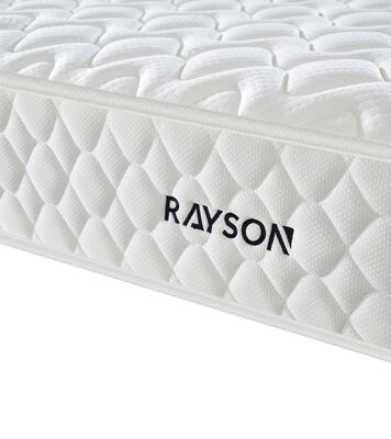 Colchão de molas ensacadas de nível hoteleiro 3 estrelas – tecido superior branco, anti-distúrbios, suporte ergonômico, personalizável para projetos de hotéis em massa