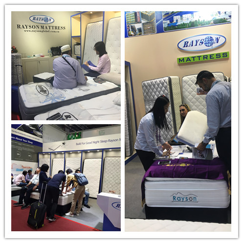 Enrole o colchão firme em uma caixa de gel de espuma viscoelástica 7 zonas Colchão de molas ensacadas 9