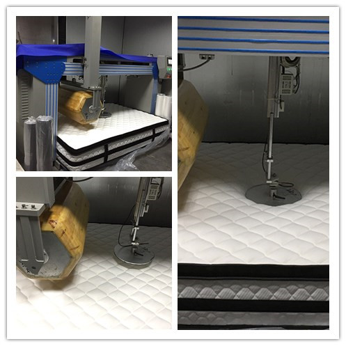 Enrole o colchão firme em uma caixa de gel de espuma viscoelástica 7 zonas Colchão de molas ensacadas 8